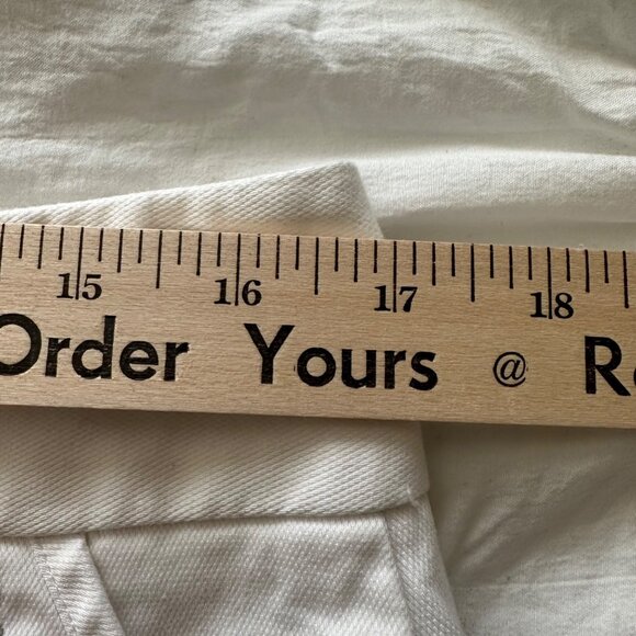 Calvin Klein Womens White Short Shorts Size 10 Cotton Blend Beach Vacation - Picture 9 of 11